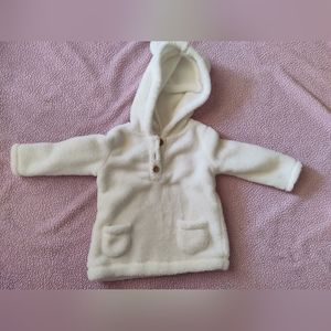 Carter's white soft hoodie size 6 months